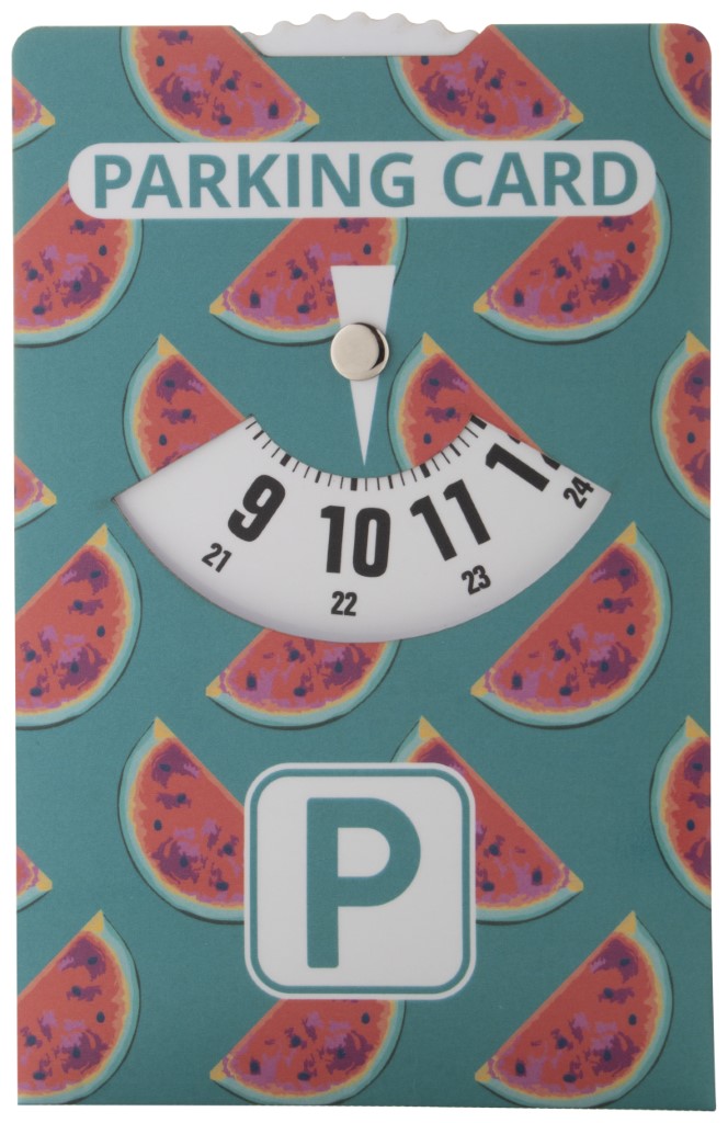 Parkirna ura, z večbarvnim tiskom