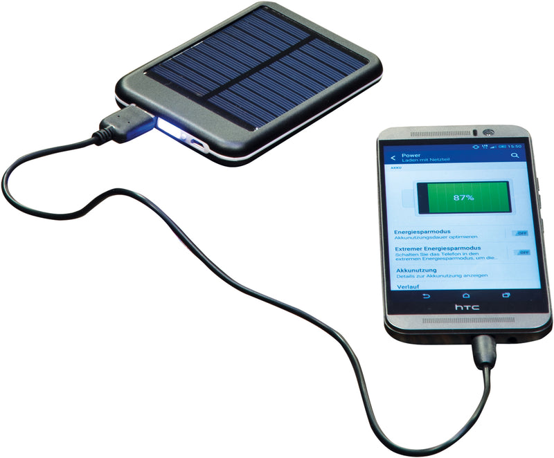 USB Power bank polnilec, 4000mAh, solarno polnjenje