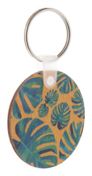 Obesek za ključe, les, okrogel