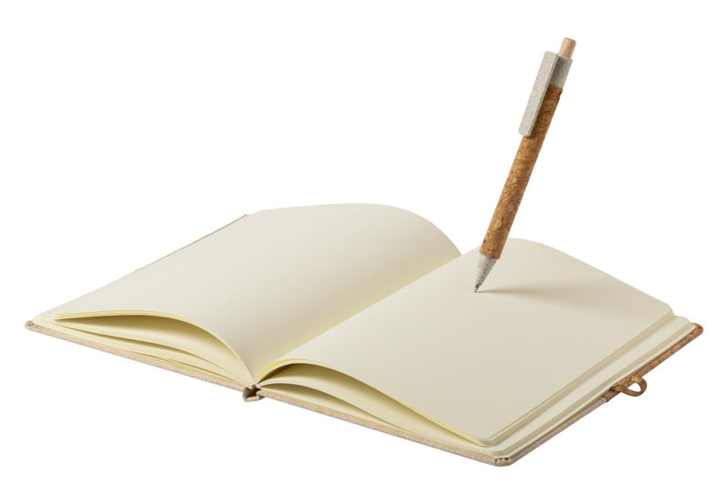 Notesnik A5, pluta-bombaž