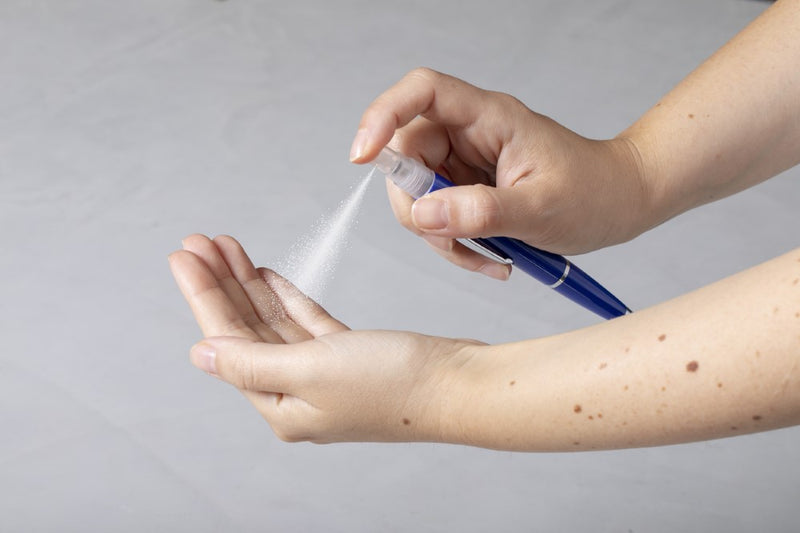 Plastični kemični svinčnik z razpršilom za razkužilo za roke Tromix