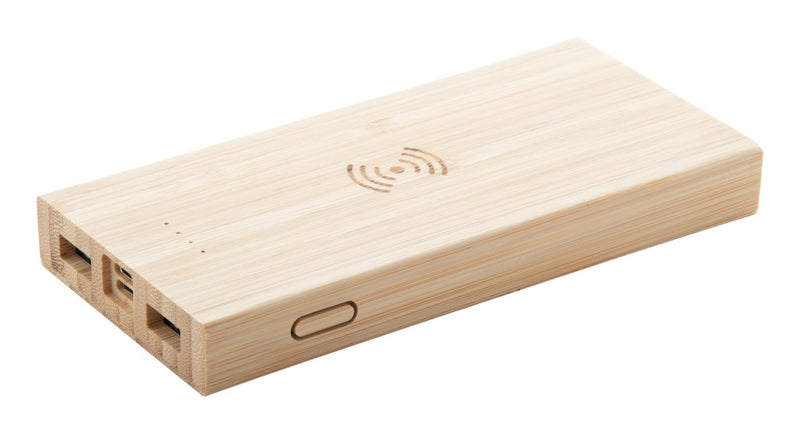 Bambus brezžični polnilec in USB Power bank, 6000mAh