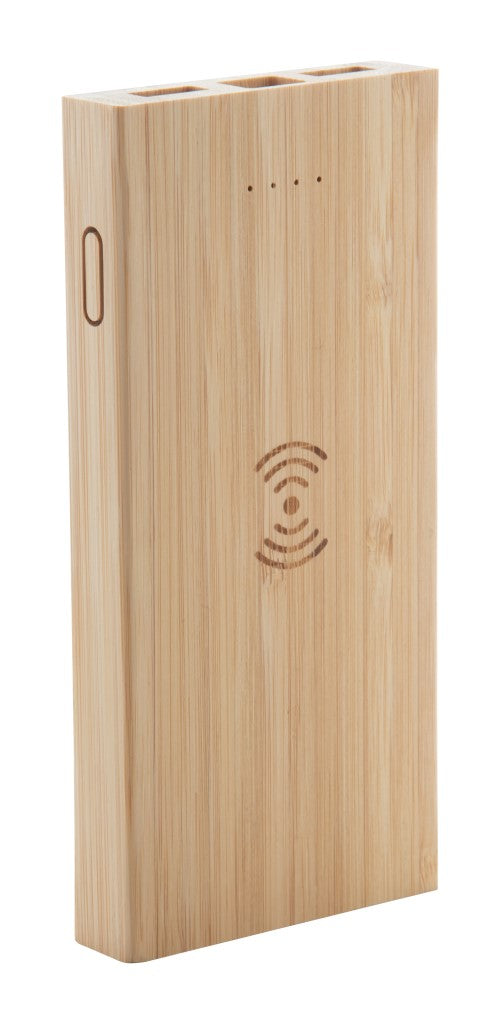Bambus brezžični polnilec in USB Power bank, 6000mAh