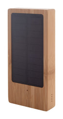 Solarni, bambus USB Power bank, 8.000mAh