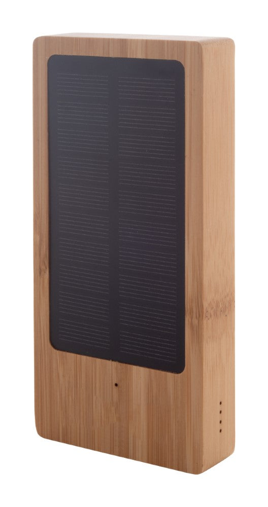 Solarni, bambus USB Power bank, 8000mAh