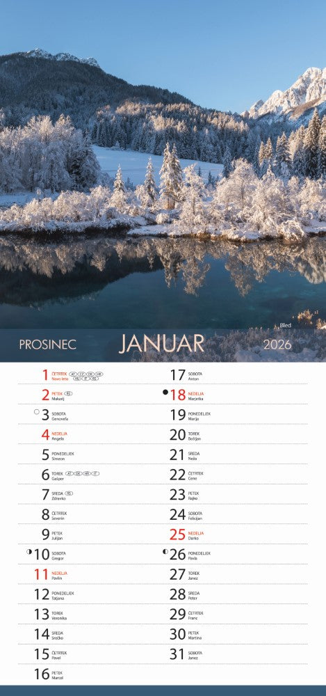 Koledar Čudovita Slovenija