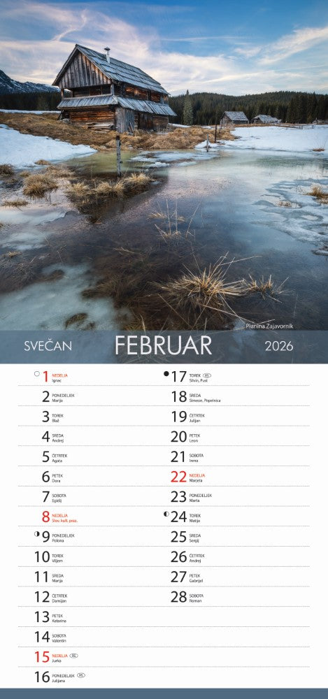 Koledar Čudovita Slovenija