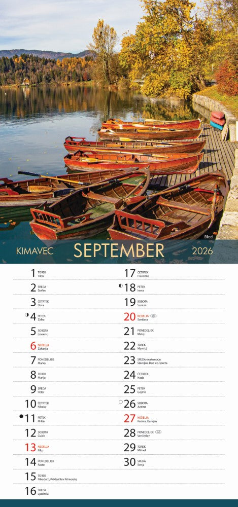 Koledar Čudovita Slovenija