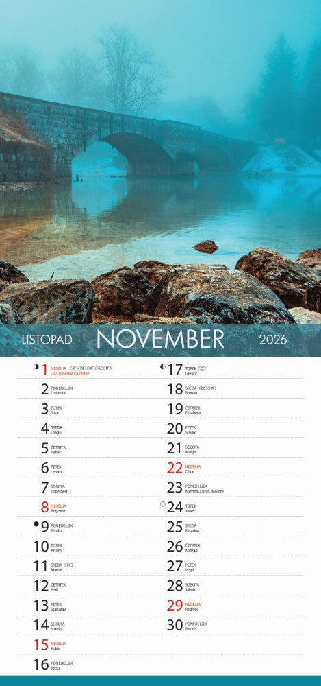Koledar Čudovita Slovenija