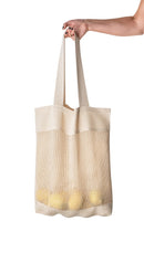 Vrečka z mrežo - dolg roč, 180 g/m²