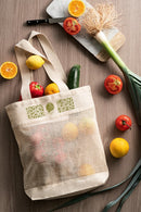 Vrečka z mrežo - dolg roč, 180 g/m²