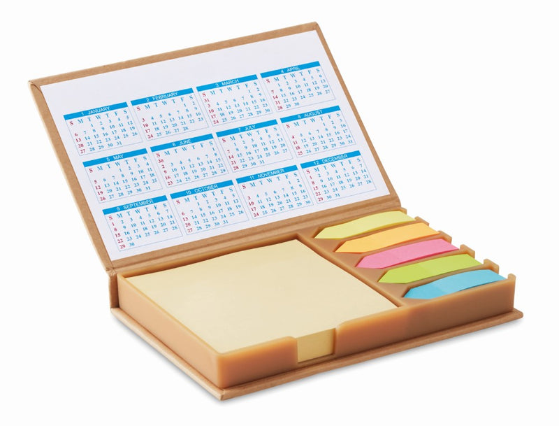 Škatla z lističi in koledarjem