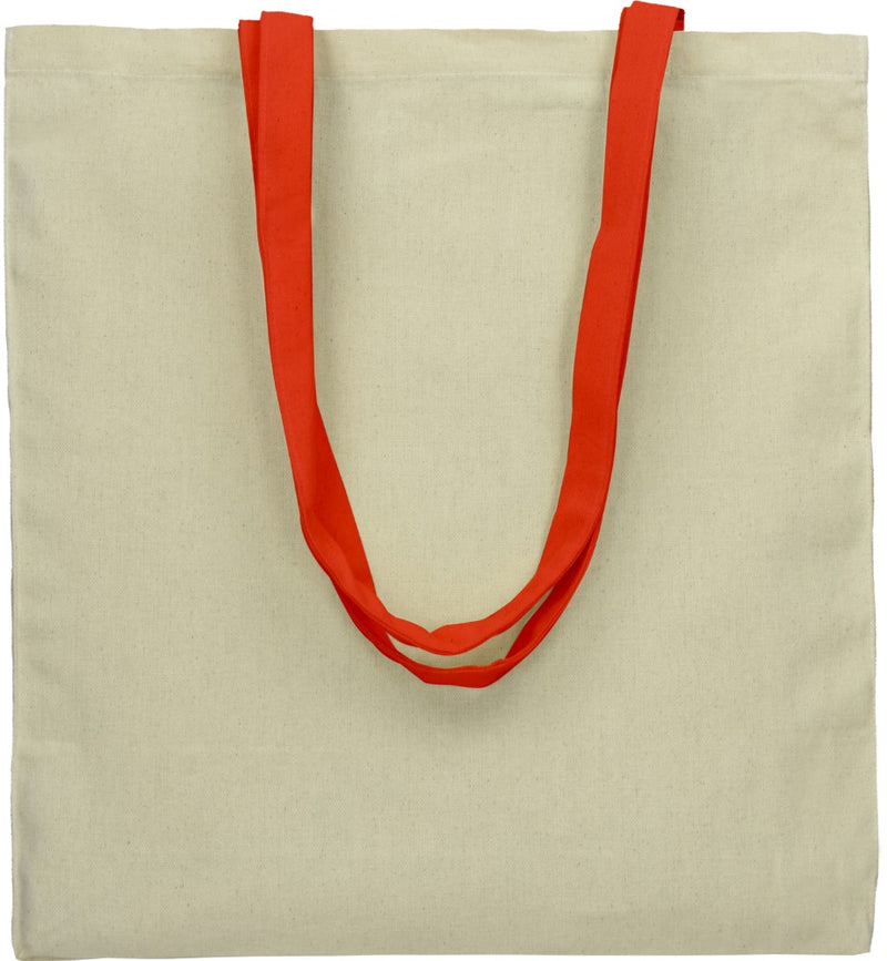 Bombažna vrečka - dolg roč, 140g/m²